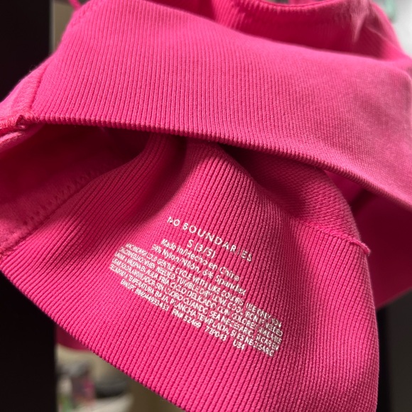 Hot Pink Ribbed Bralette - Picture 5 of 5